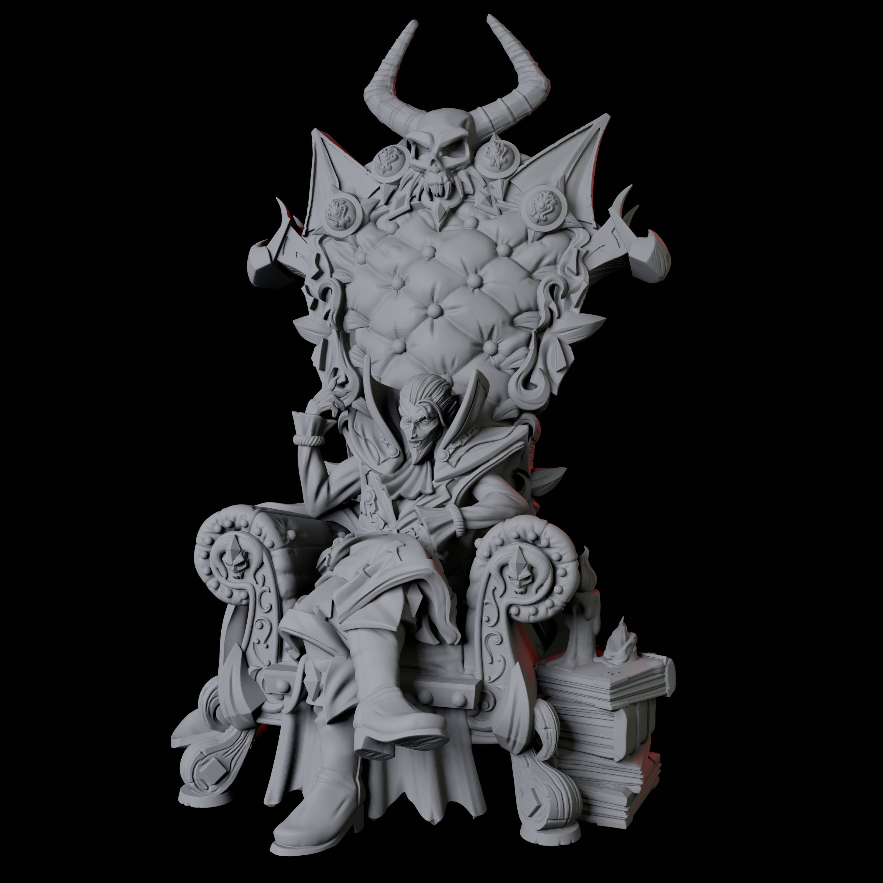 Lounging Vampire Miniature for Dungeons and Dragons, Pathfinder or other TTRPGs