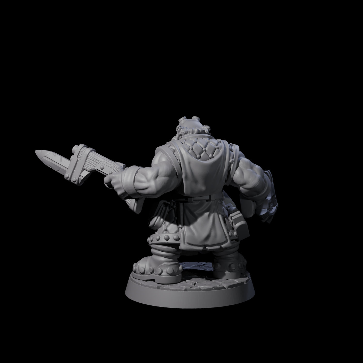 Loving Life Dwarf Gunslinger Miniature for Dungeons and Dragons, Pathfinder or other TTRPGs