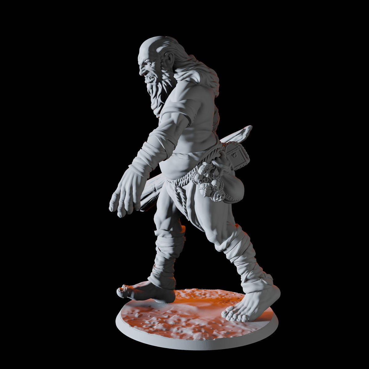 Lumbering Hill Giant Miniature for Dungeons and Dragons, Pathfinder or other TTRPGs