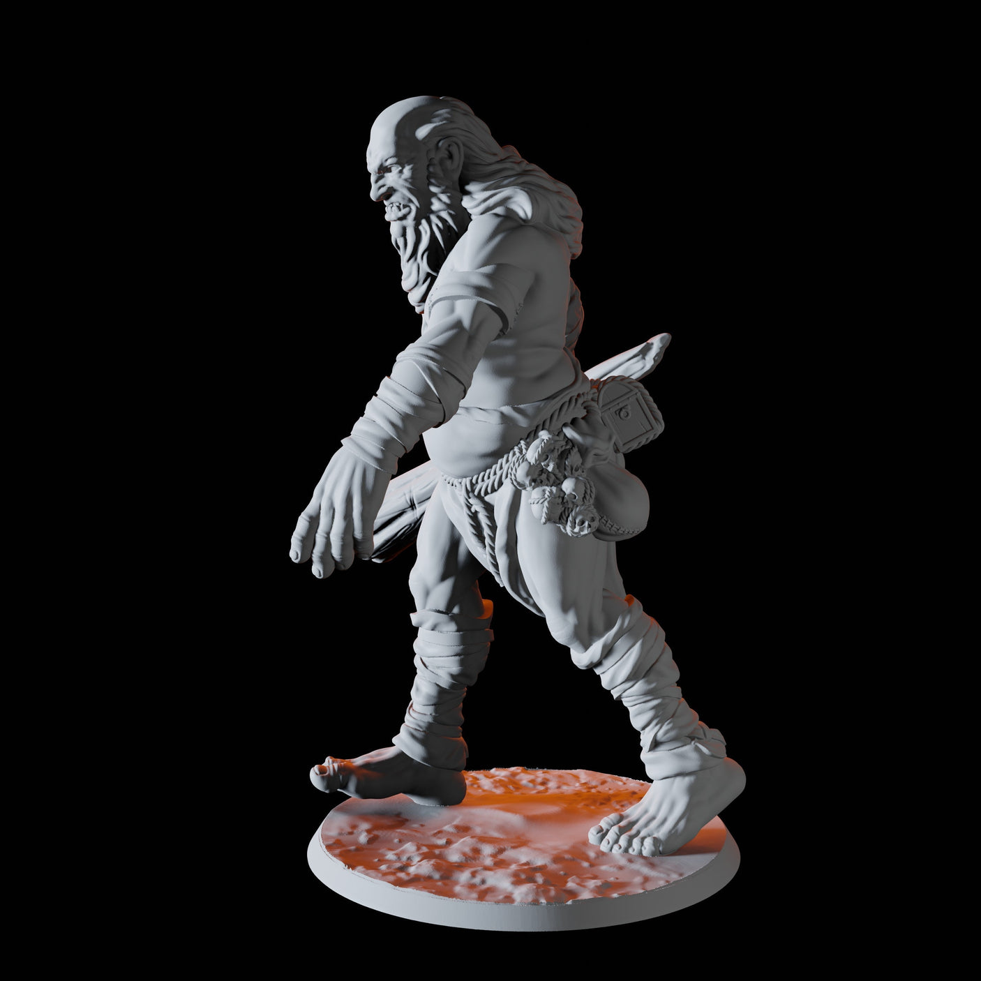 Lumbering Hill Giant Miniature for Dungeons and Dragons, Pathfinder or other TTRPGs