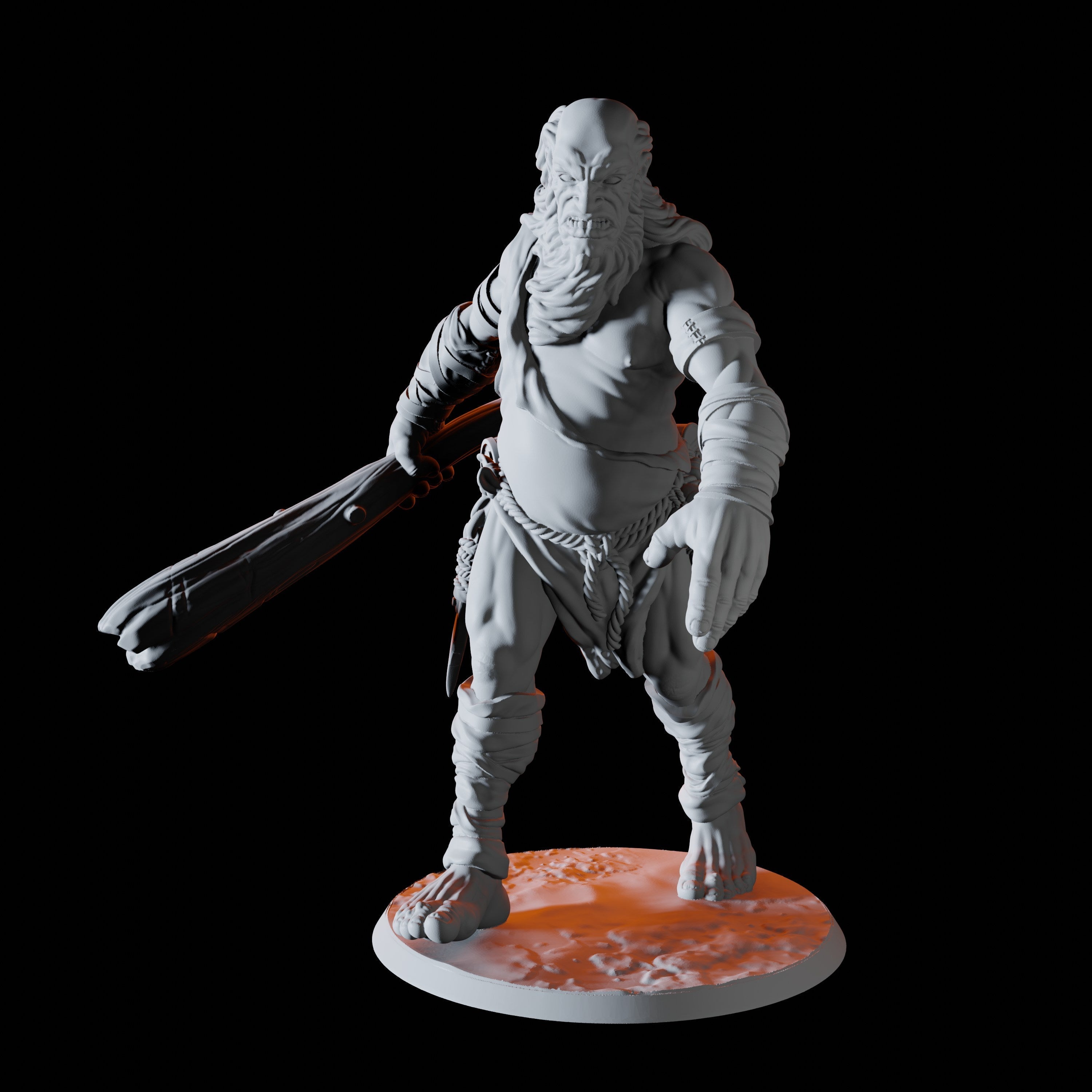 Lumbering Hill Giant Miniature for Dungeons and Dragons - Myth Forged