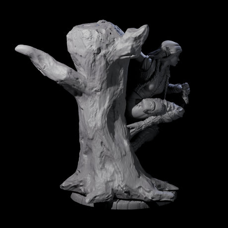 Luna - Climbing Rogue Miniature for Dungeons and Dragons, Pathfinder or other TTRPGs