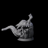 Lunging Pumpkin Mimic Miniature for Dungeons and Dragons, Pathfinder or other TTRPGs