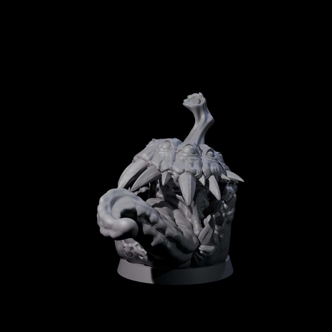 Lunging Pumpkin Mimic Miniature for Dungeons and Dragons, Pathfinder or other TTRPGs