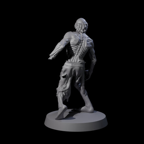 Lurching Zombie A Miniature for Dungeons and Dragons, Pathfinder or other TTRPGs