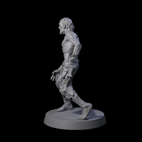 Lurching Zombie A Miniature for Dungeons and Dragons, Pathfinder or other TTRPGs
