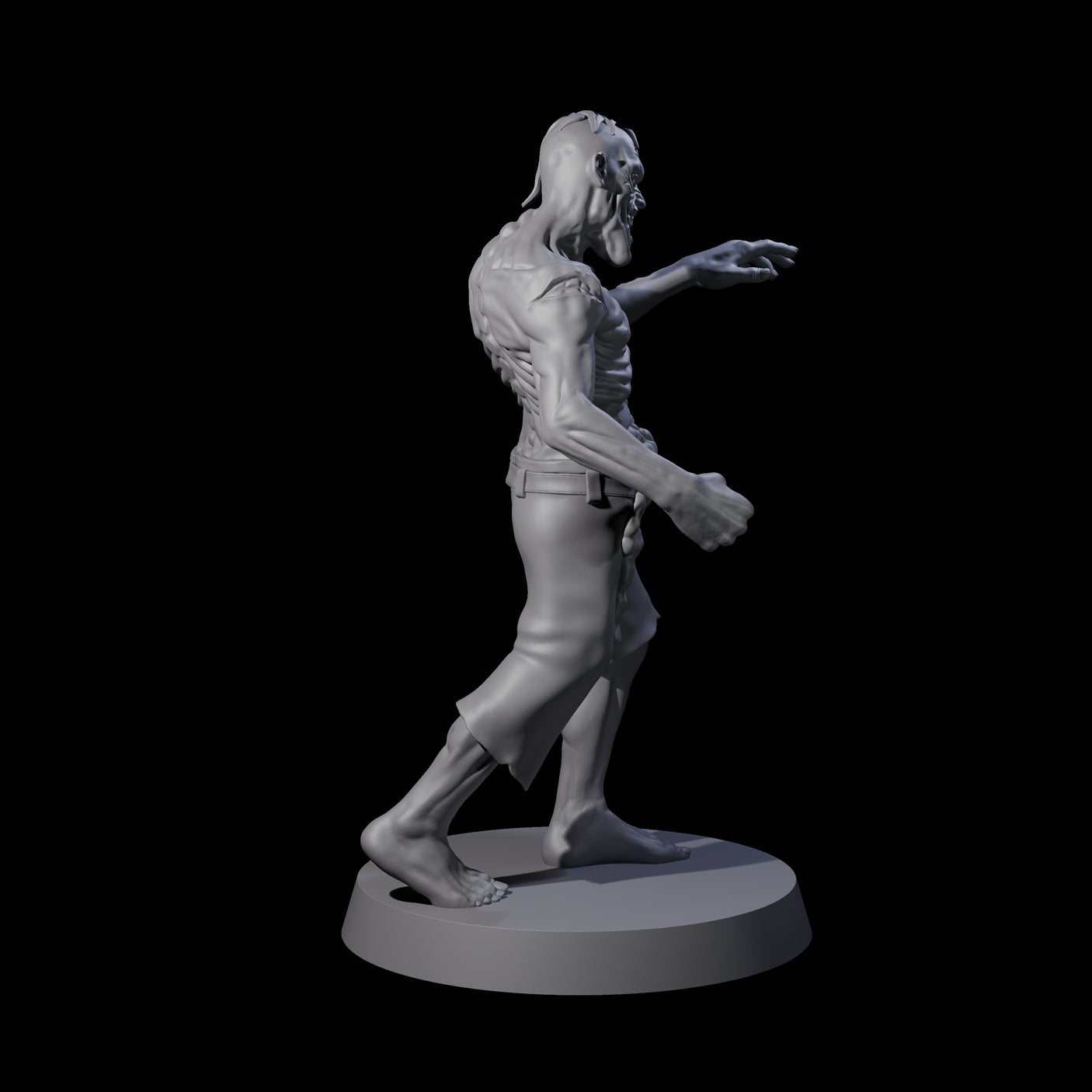 Lurching Zombie B Miniature for Dungeons and Dragons, Pathfinder or other TTRPGs