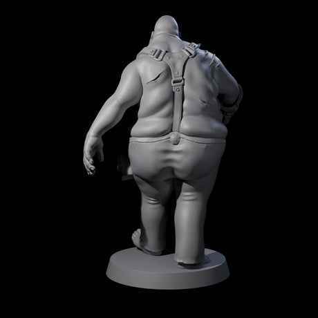 Lurching Zombie Butcher Miniature for Dungeons and Dragons, Pathfinder or other TTRPGs