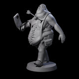 Lurching Zombie Butcher Miniature for Dungeons and Dragons, Pathfinder or other TTRPGs