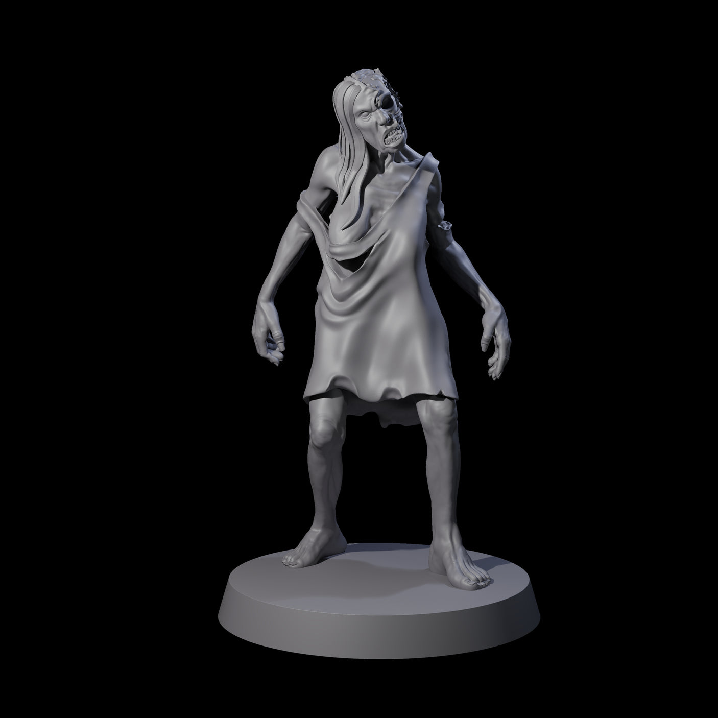 Lurching Zombie C Miniature for Dungeons and Dragons, Pathfinder or other TTRPGs