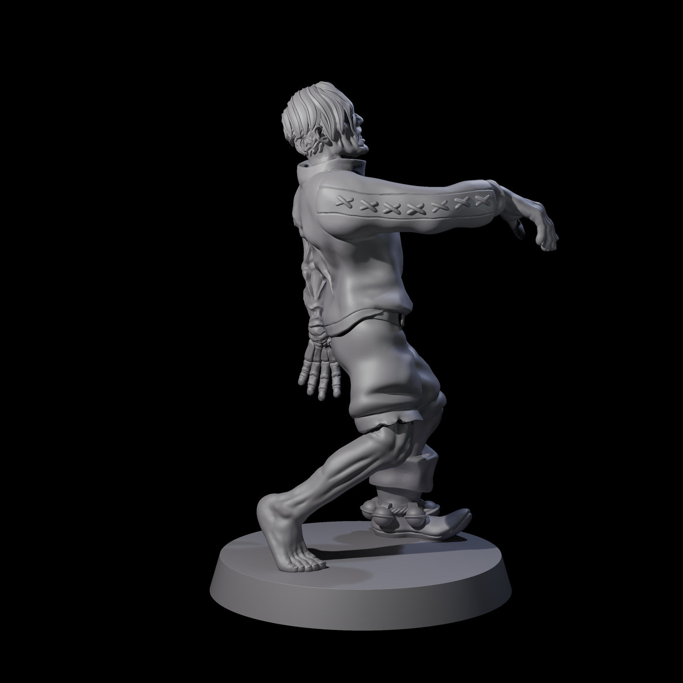 Lurching Zombie D Miniature for Dungeons and Dragons, Pathfinder or other TTRPGs