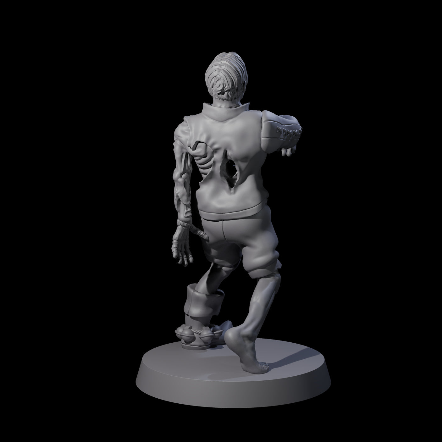 Lurching Zombie D Miniature for Dungeons and Dragons, Pathfinder or other TTRPGs