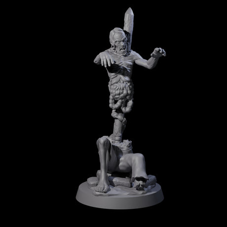 Lurching Zombie E Miniature for Dungeons and Dragons, Pathfinder or other TTRPGs