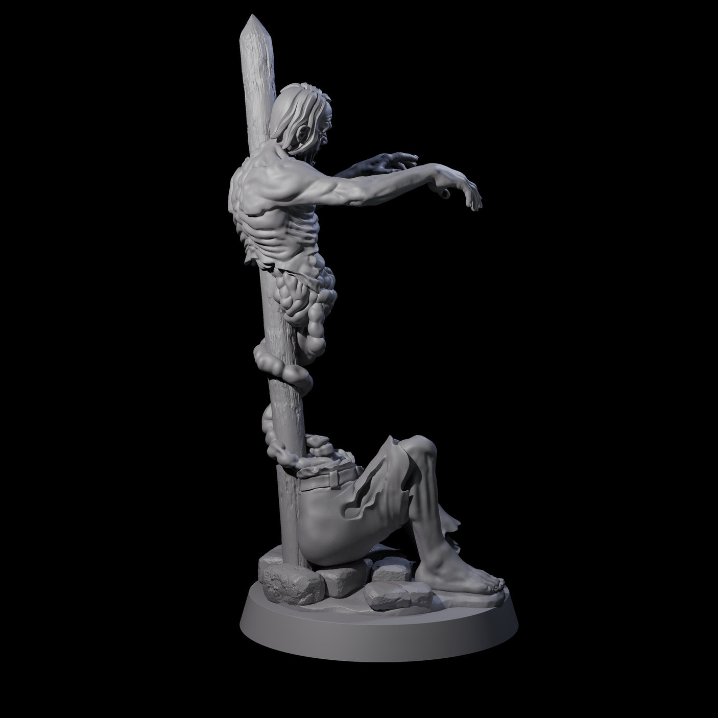 Lurching Zombie E Miniature for Dungeons and Dragons, Pathfinder or other TTRPGs