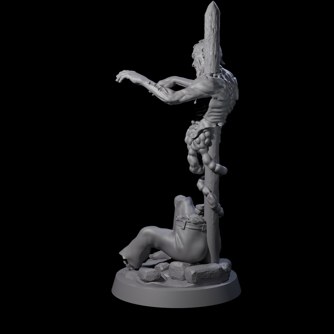 Lurching Zombie E Miniature for Dungeons and Dragons, Pathfinder or other TTRPGs