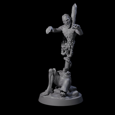 Lurching Zombie E Miniature for Dungeons and Dragons, Pathfinder or other TTRPGs
