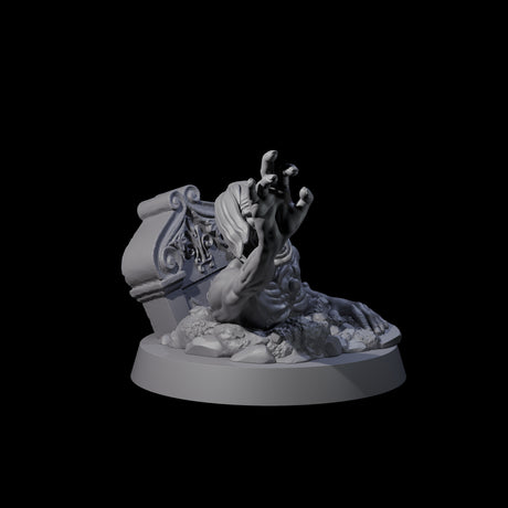 Lurching Zombie F Miniature for Dungeons and Dragons, Pathfinder or other TTRPGs