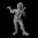 Lute Bard Miniature for Dungeons and Dragons, Pathfinder or other TTRPGs