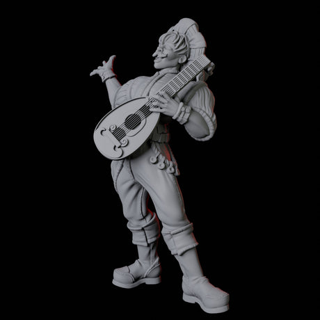 Lute Bard Miniature for Dungeons and Dragons, Pathfinder or other TTRPGs