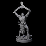 Mad Cultist Raider A Miniature for Dungeons and Dragons, Pathfinder or other TTRPGs