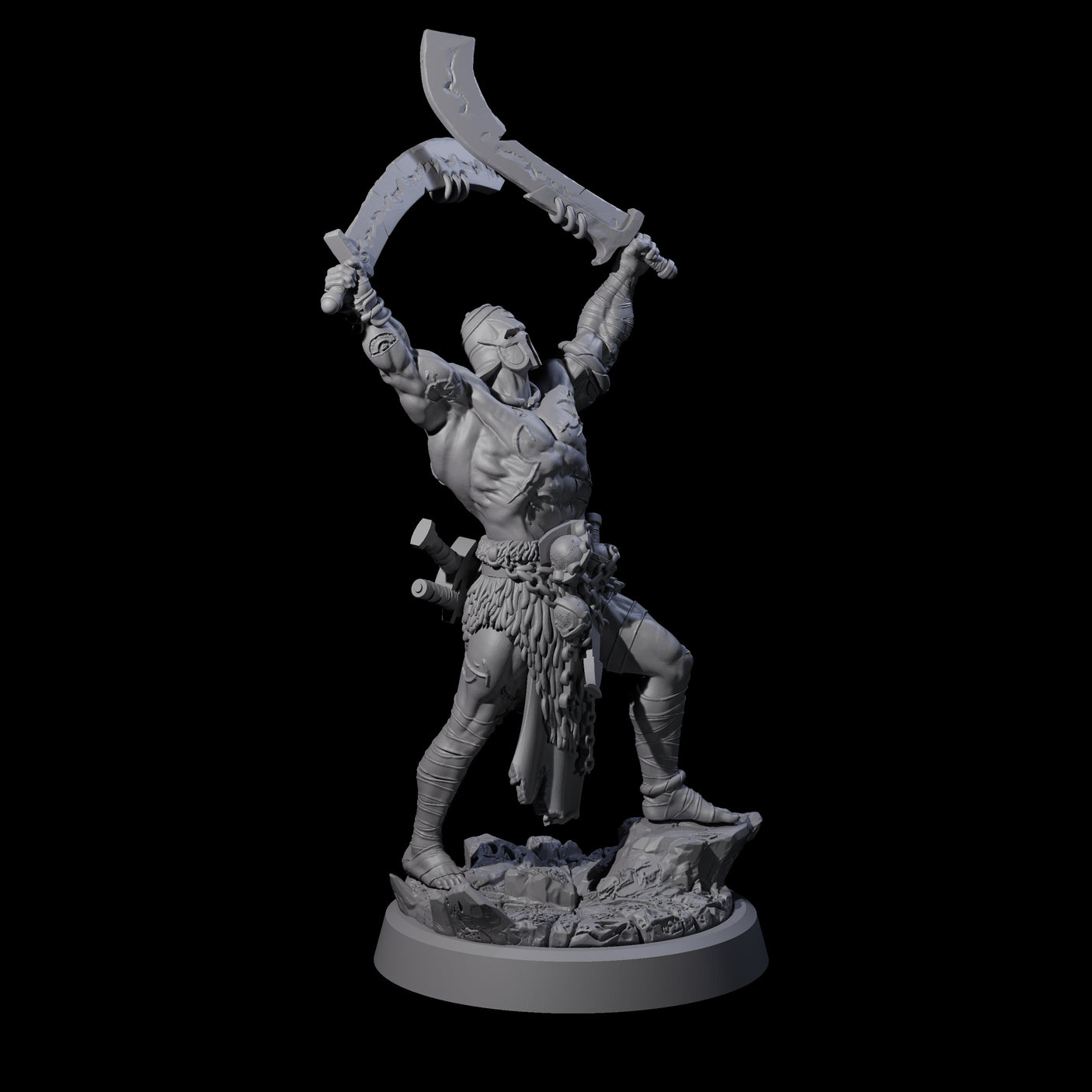 Mad Cultist Raider A Miniature for Dungeons and Dragons, Pathfinder or other TTRPGs