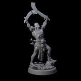 Mad Cultist Raider A Miniature for Dungeons and Dragons, Pathfinder or other TTRPGs