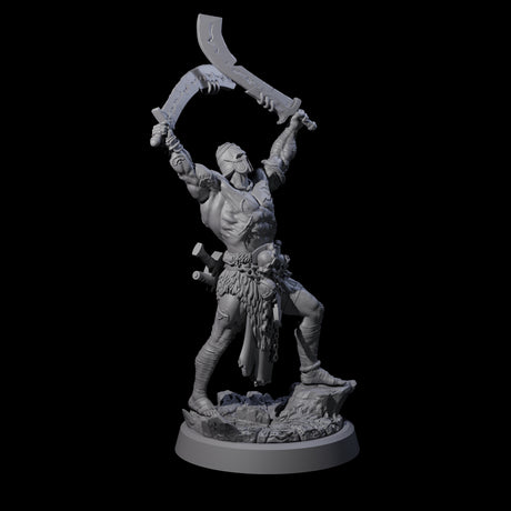 Mad Cultist Raider A Miniature for Dungeons and Dragons, Pathfinder or other TTRPGs