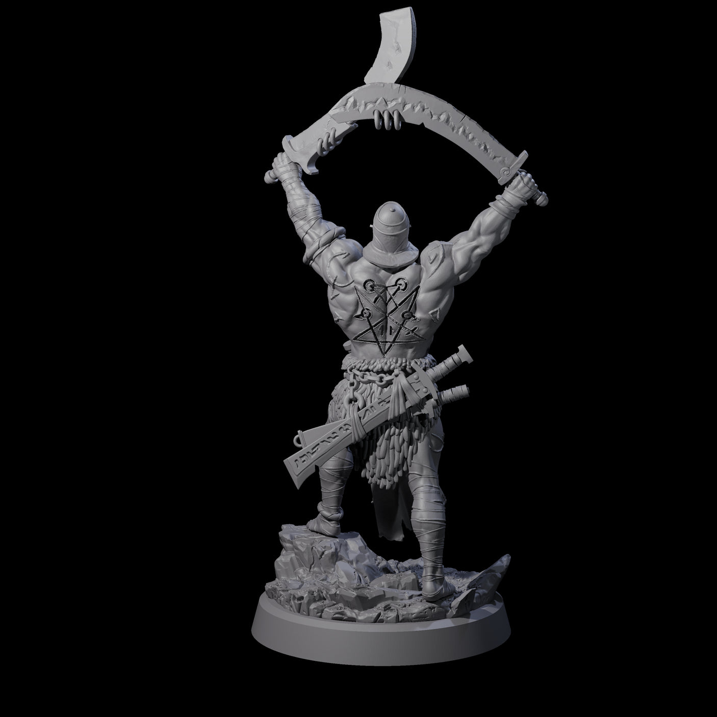 Mad Cultist Raider A Miniature for Dungeons and Dragons, Pathfinder or other TTRPGs