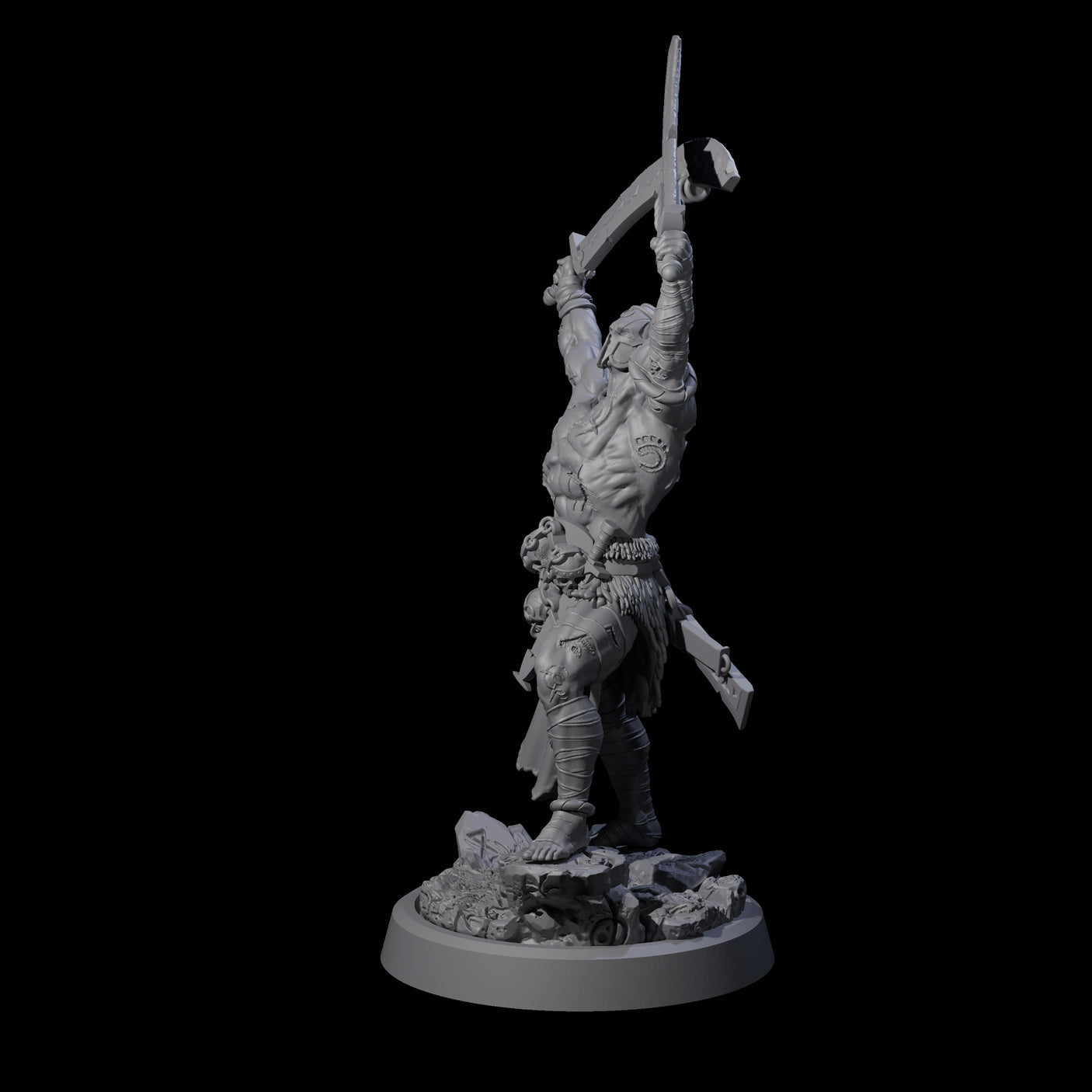 Mad Cultist Raider A Miniature for Dungeons and Dragons, Pathfinder or other TTRPGs