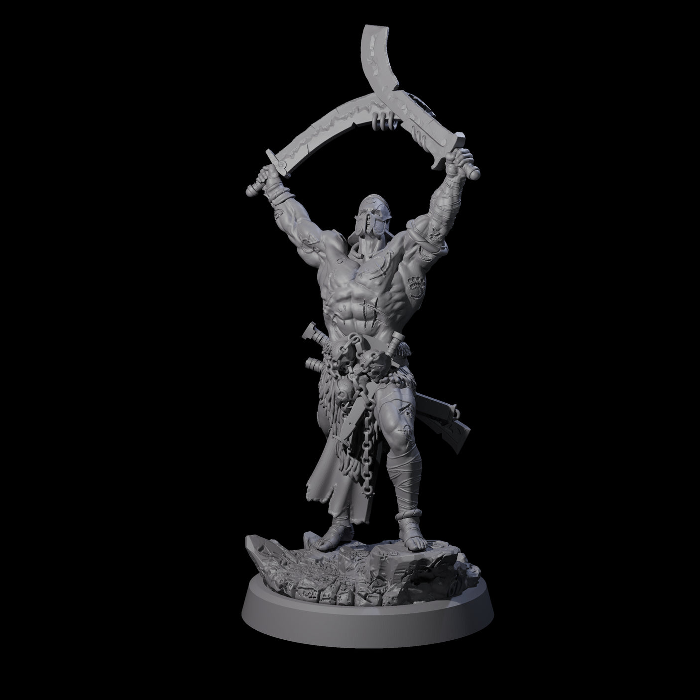 Mad Cultist Raider A Miniature for Dungeons and Dragons, Pathfinder or other TTRPGs