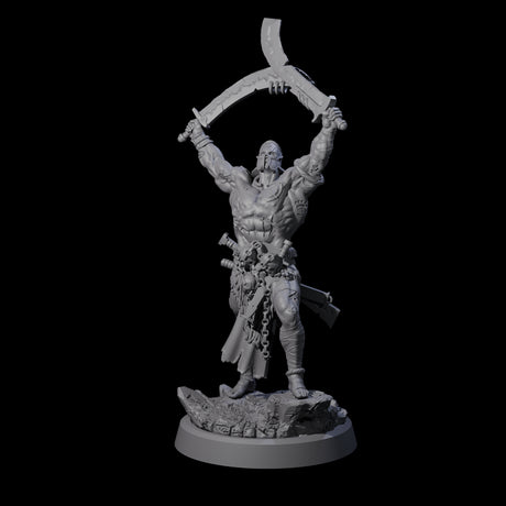 Mad Cultist Raider A Miniature for Dungeons and Dragons, Pathfinder or other TTRPGs