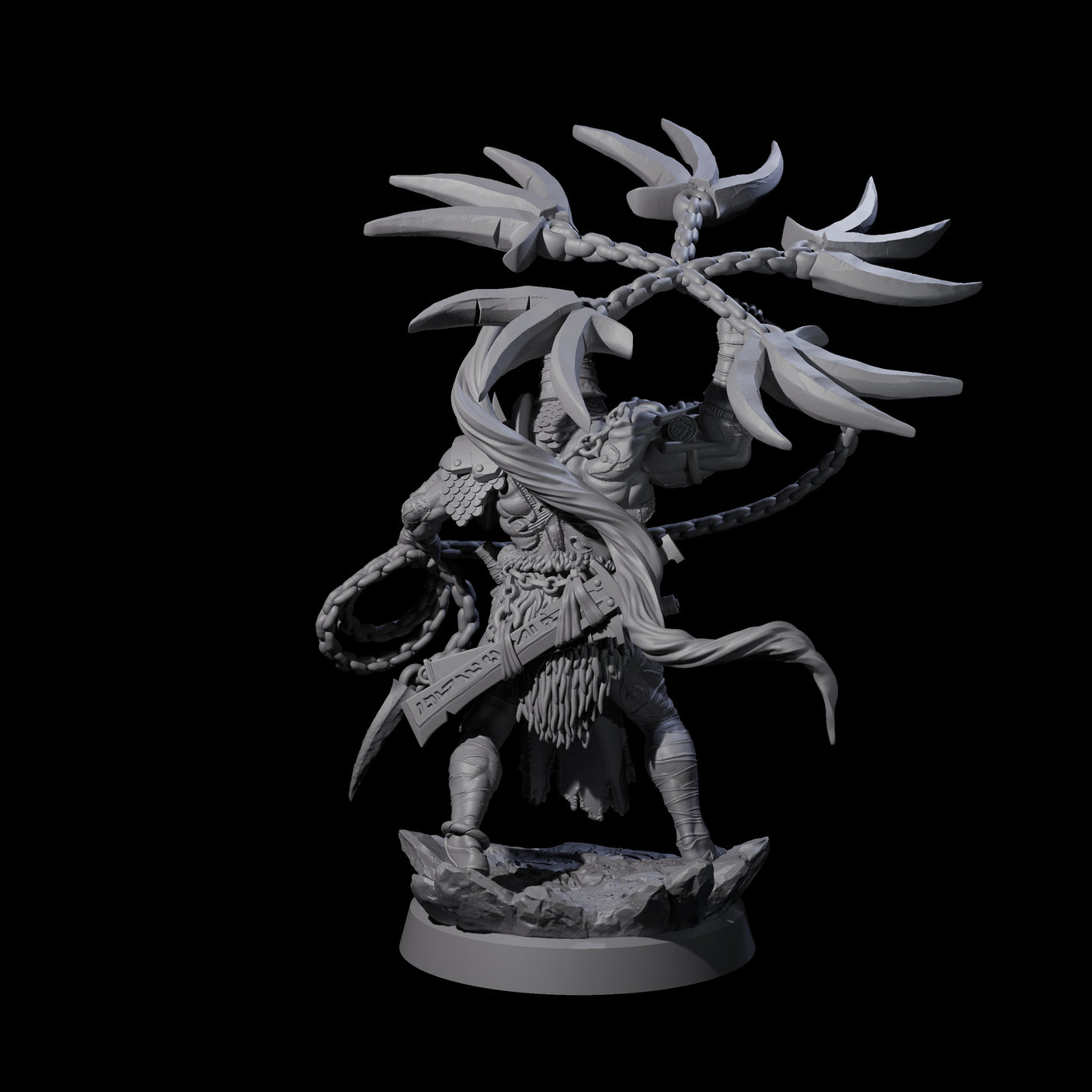 Mad Cultist Raider C Miniature for Dungeons and Dragons, Pathfinder or other TTRPGs