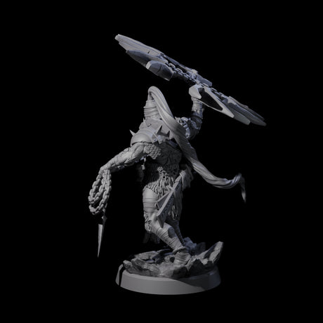 Mad Cultist Raider C Miniature for Dungeons and Dragons, Pathfinder or other TTRPGs