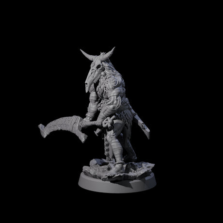 Mad Cultist Raider D Miniature for Dungeons and Dragons, Pathfinder or other TTRPGs