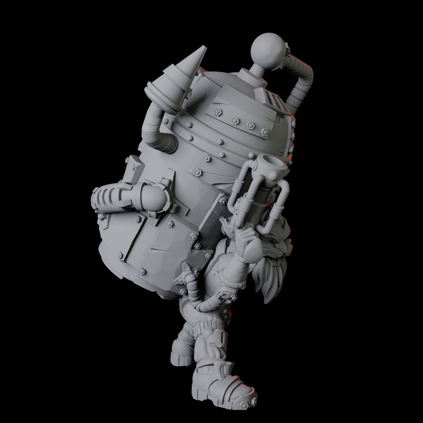 Mad Gnome Scientist Miniature for Dungeons and Dragons, Pathfinder or other TTRPGs