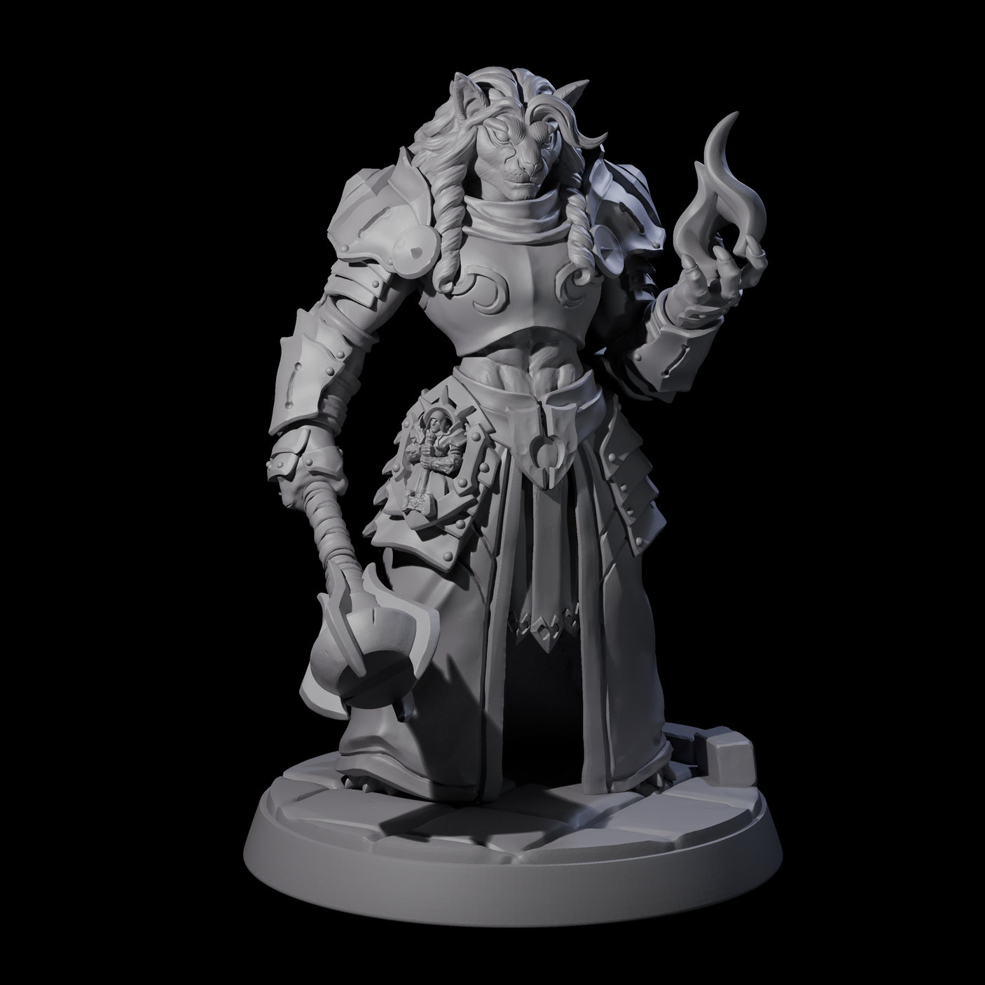 Magic Making Leonin Wizard Miniature for Dungeons and Dragons, Pathfinder or other TTRPGs