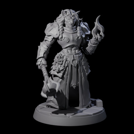 Magic Making Leonin Wizard Miniature for Dungeons and Dragons, Pathfinder or other TTRPGs