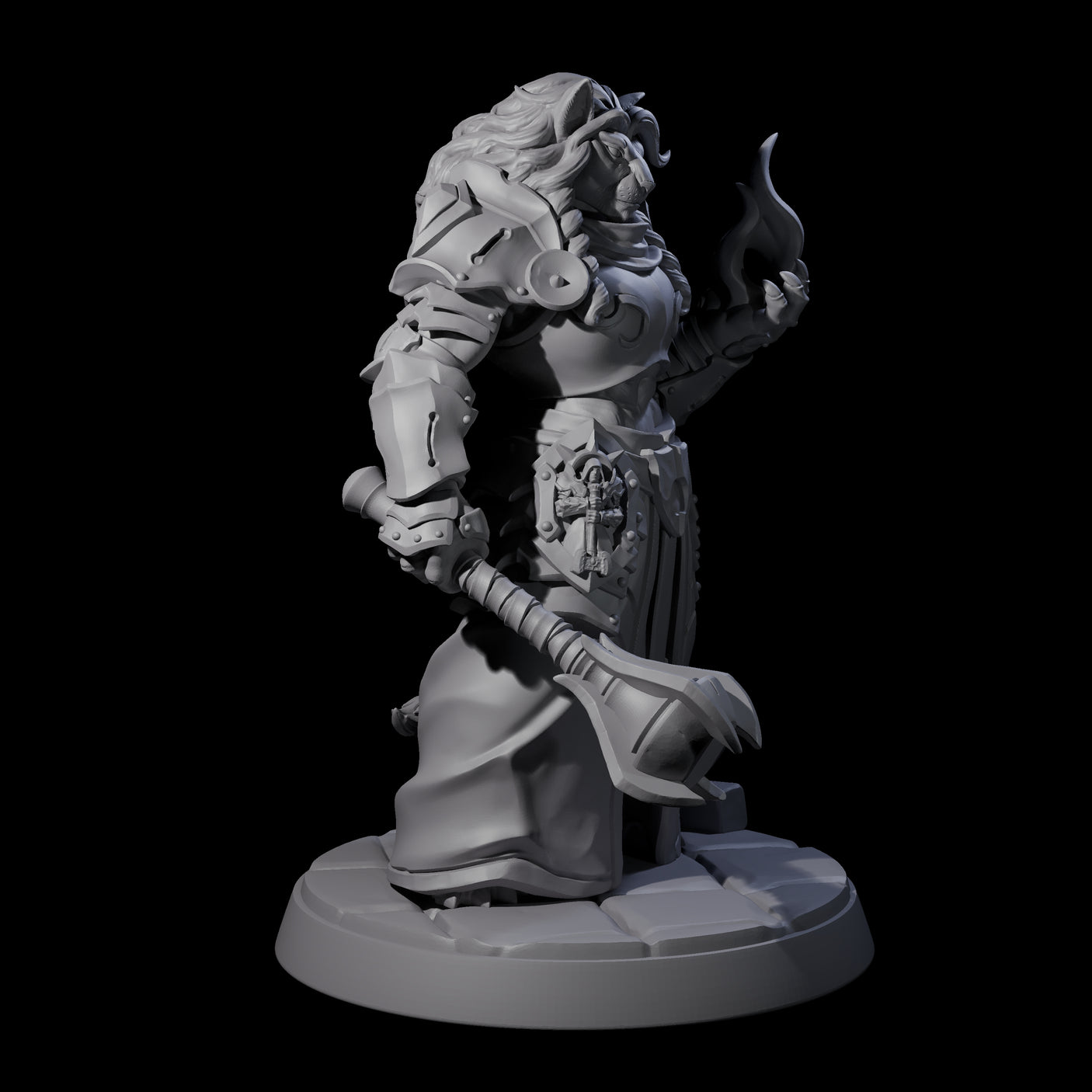 Magic Making Leonin Wizard Miniature for Dungeons and Dragons, Pathfinder or other TTRPGs