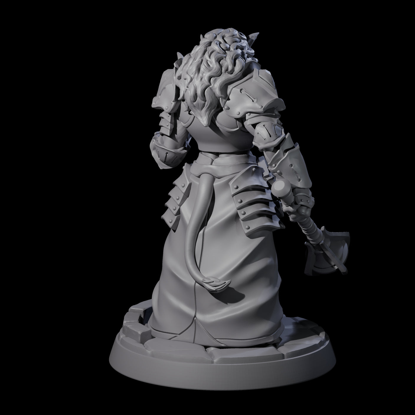 Magic Making Leonin Wizard Miniature for Dungeons and Dragons, Pathfinder or other TTRPGs