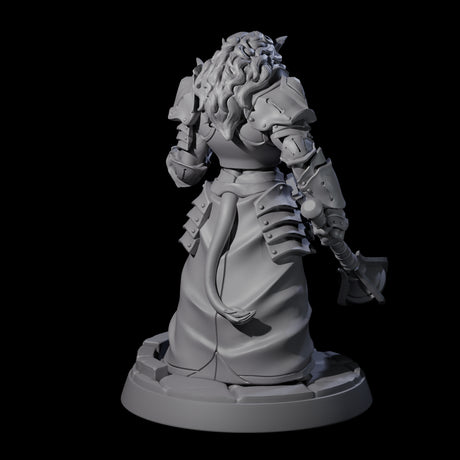 Magic Making Leonin Wizard Miniature for Dungeons and Dragons, Pathfinder or other TTRPGs