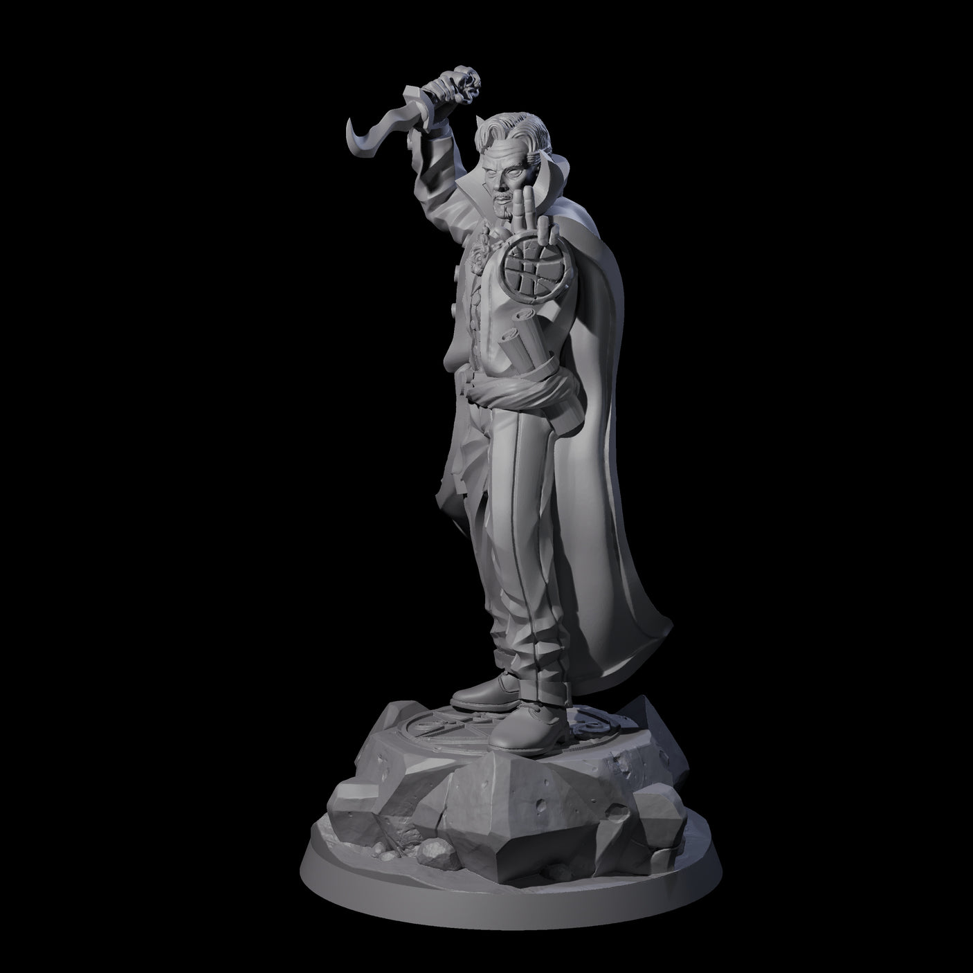 Magic Wielding Human Occultist Miniature for Dungeons and Dragons, Pathfinder or other TTRPGs