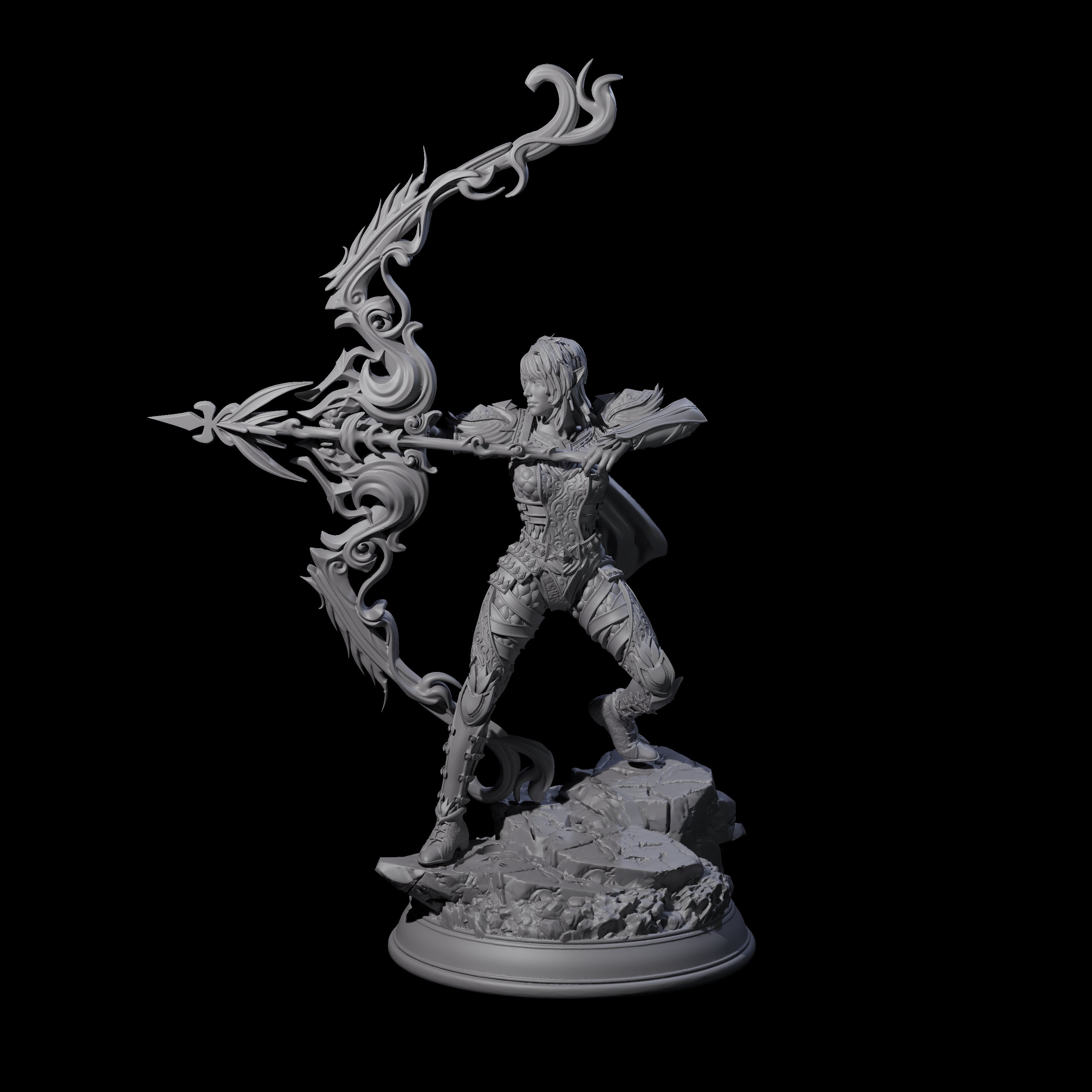 Magical Hunter Miniature for Dungeons and Dragons, Pathfinder or other TTRPGs