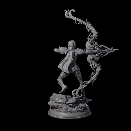 Magical Hunter Miniature for Dungeons and Dragons, Pathfinder or other TTRPGs