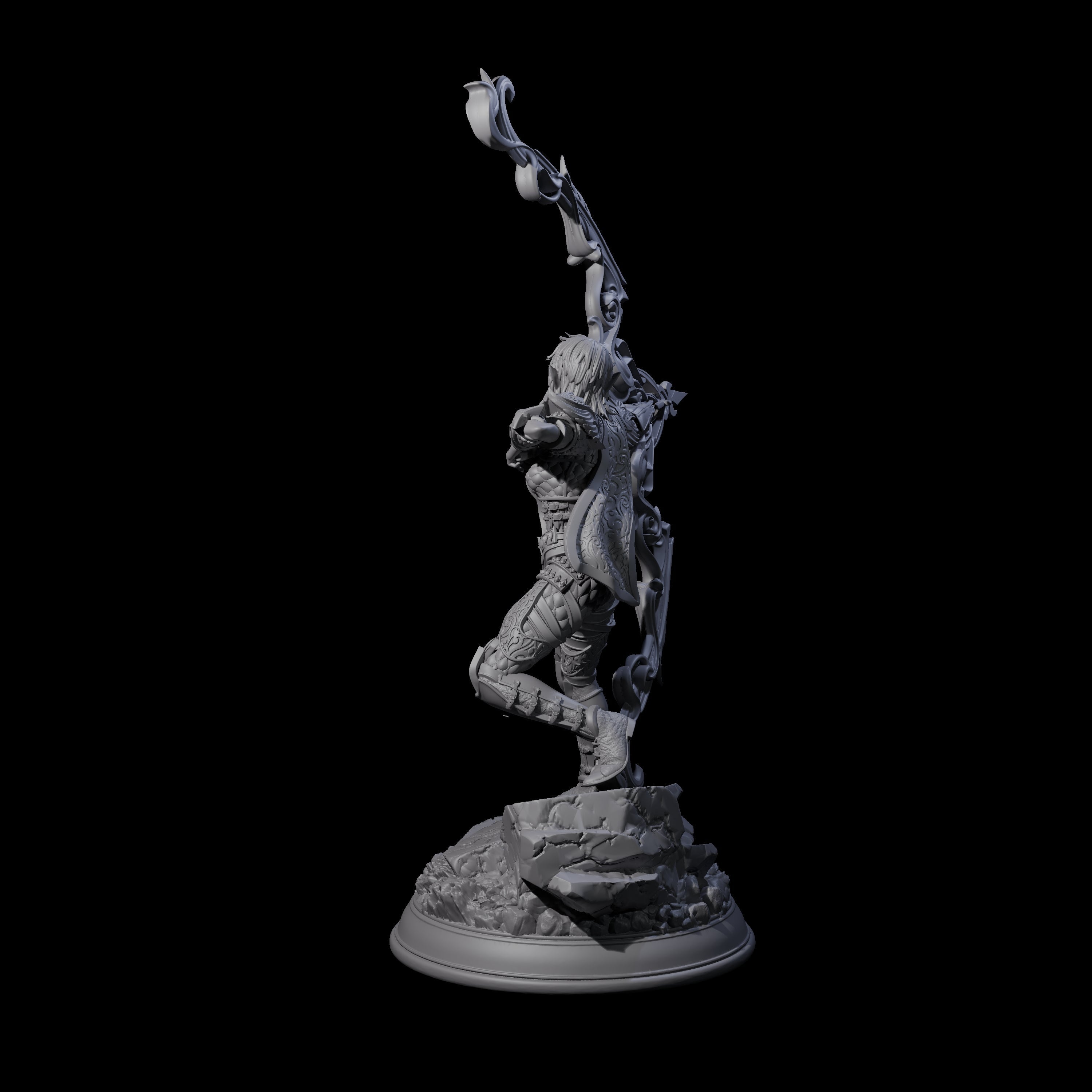 Magical Hunter Miniature for Dungeons and Dragons, Pathfinder or other TTRPGs