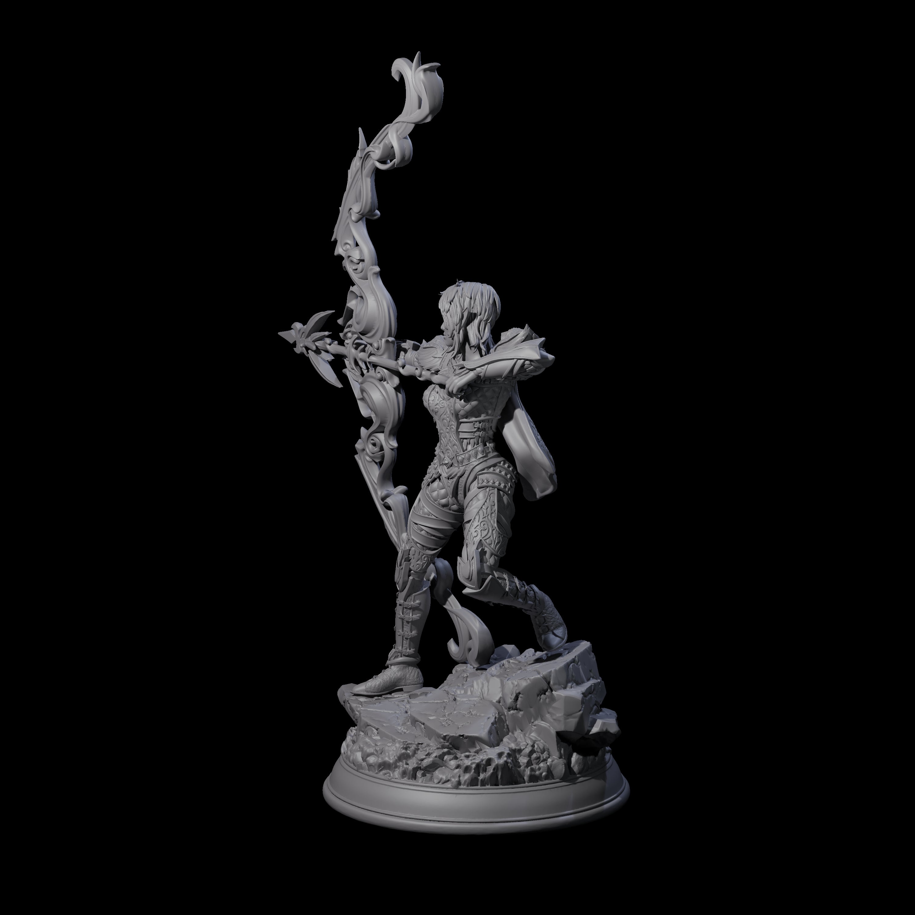 Magical Hunter Miniature for Dungeons and Dragons, Pathfinder or other TTRPGs