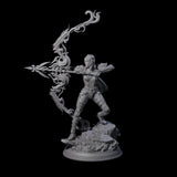 Magical Hunter Miniature for Dungeons and Dragons, Pathfinder or other TTRPGs