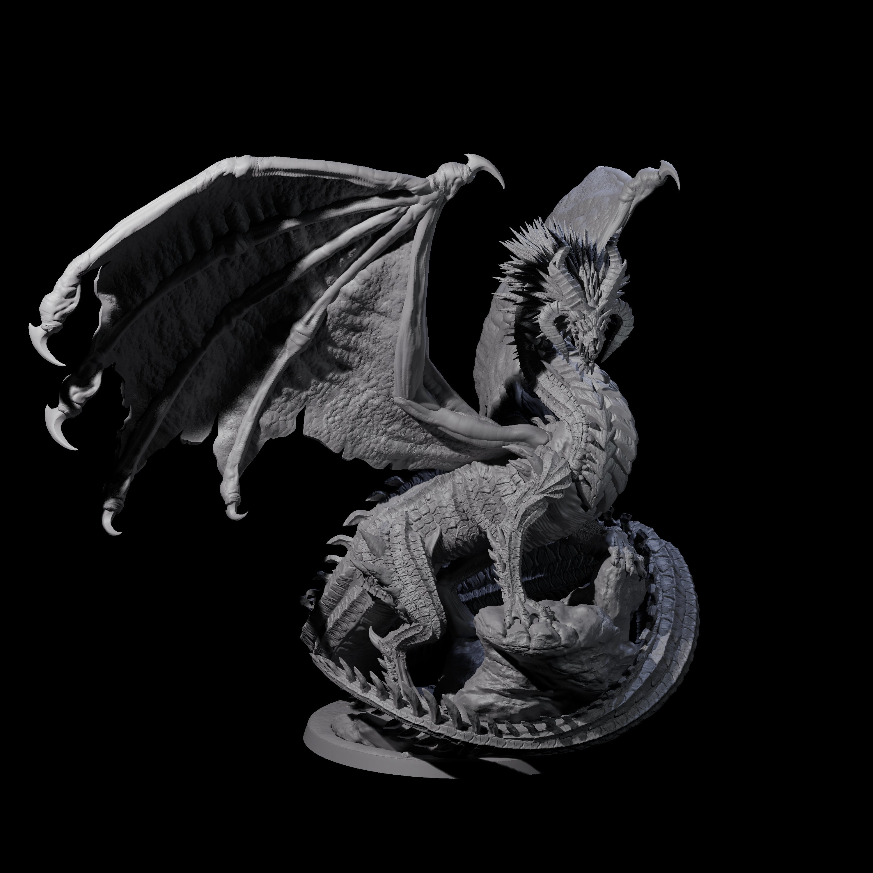 Magnificent Dracolich Miniature for Dungeons and Dragons, Pathfinder or other TTRPGs