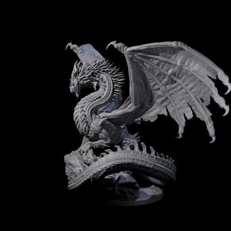 Magnificent Dracolich Miniature for Dungeons and Dragons, Pathfinder or other TTRPGs