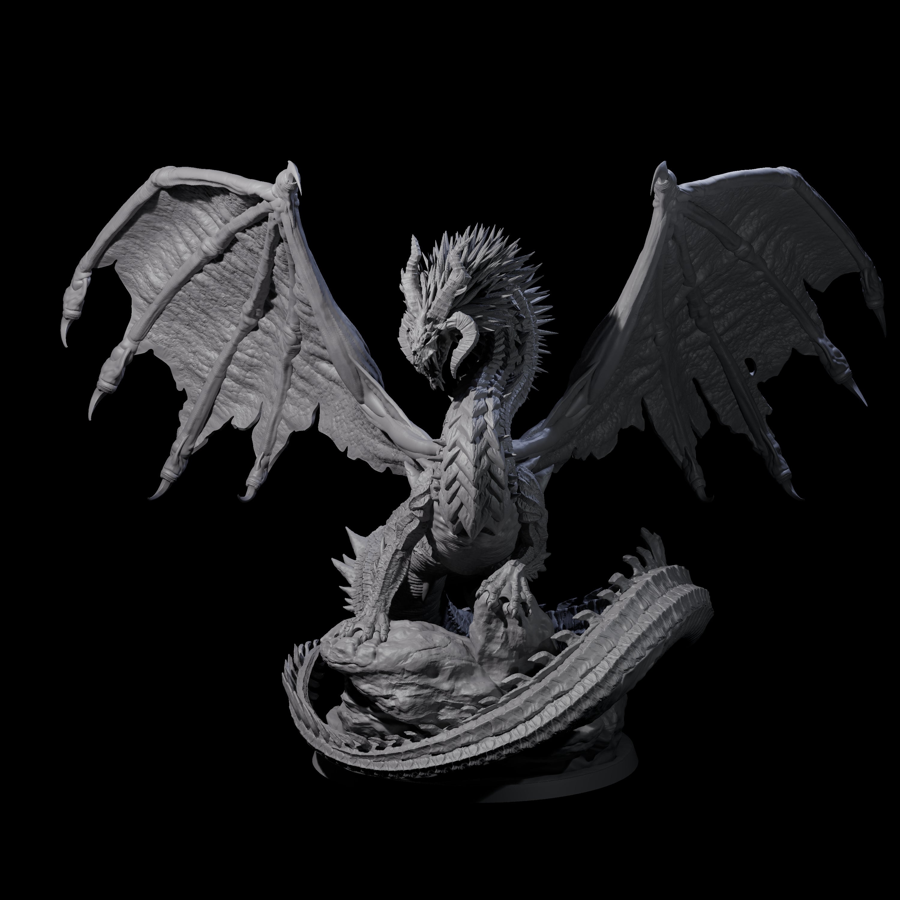 Magnificent Dracolich Miniature for Dungeons and Dragons, Pathfinder or other TTRPGs