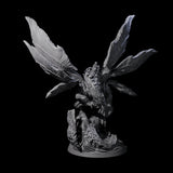 Majestic Fungal Dragon Miniature for Dungeons and Dragons, Pathfinder or other TTRPGs